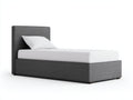 Letto singolo - Tessuto - 212x102x110 cm - Grigio antracite - Stile minimalista