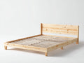 Letto matrimoniale - Legno - 210 x 170 x 100 cm - Naturale - Stile moderno