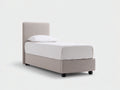 Letto singolo - Tessuto - 210x100x110 cm - Beige - Stile moderno